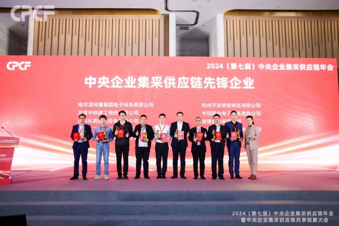喜报！AG贵宾会荣获2024年度（CPCF）中央企业集采供应链年会先锋企业声誉称呼